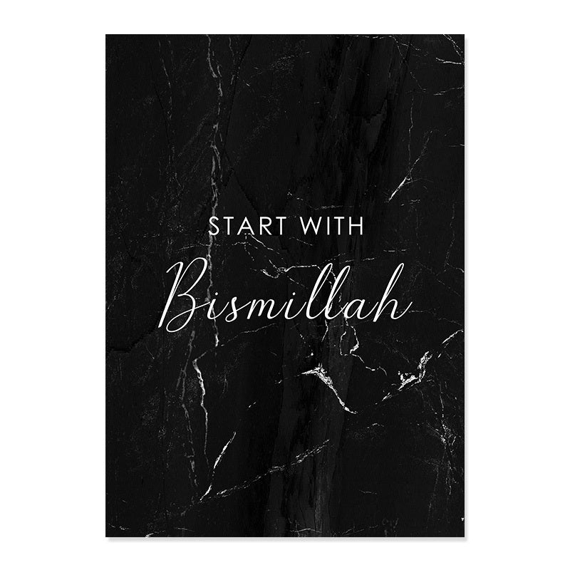 Inspirational Islamic Quote Poster Canvas Paintings