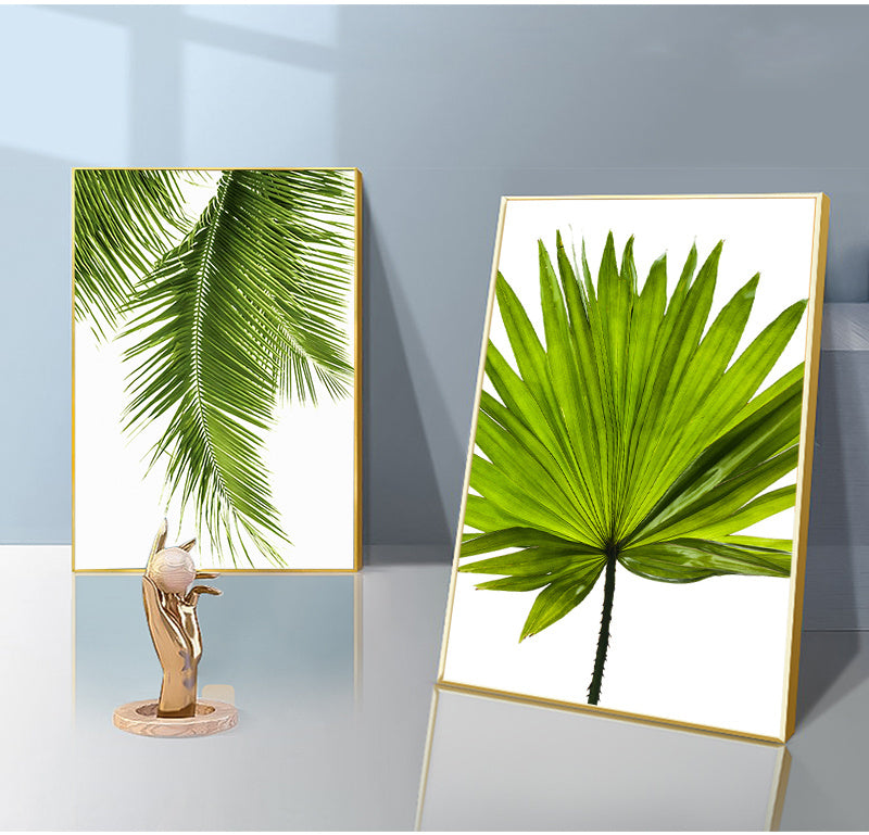Vibrant Green Plant Canvas Paintings - Perfect for Modern Home Decor