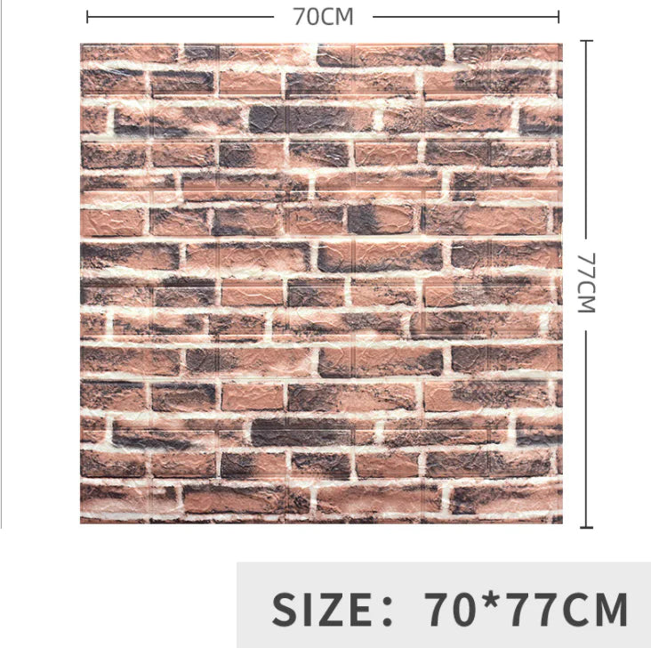 Transform Your Home with Realistic Brick Pattern Wall Stickers