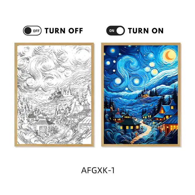 Transform Your Home Decor with Van Gogh Art Anime LED Light Painting