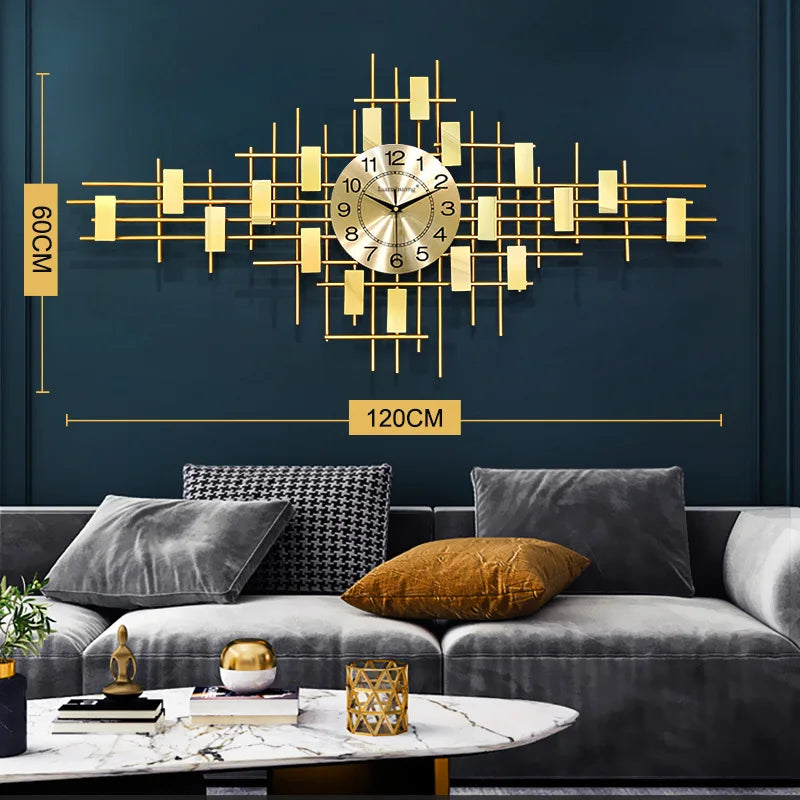 Luxury Modern Wall Clock - Transform Your Living Room with Stylish Home Accessories and Wall Decor