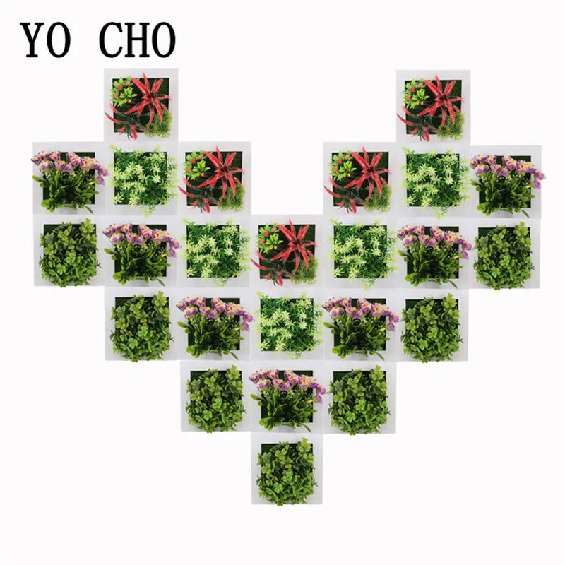 Decorative Wall Panels: 3D Artificial Succulent Frame - Transform Your Space Effortlessly!