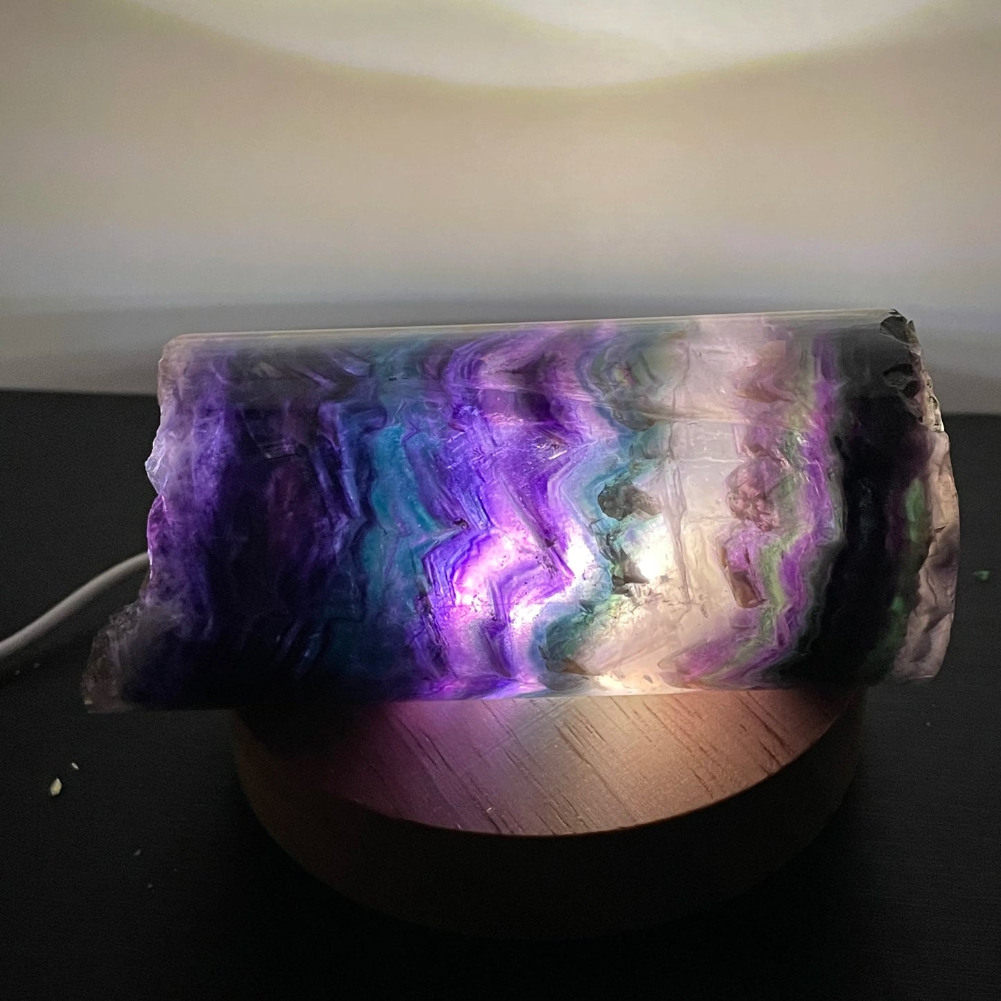 Natural Rainbow Fluorite Lamp for Sale | Home Decor Sale | Interior Design Accents | Modern Panel Art | Free Worldwide Shipping