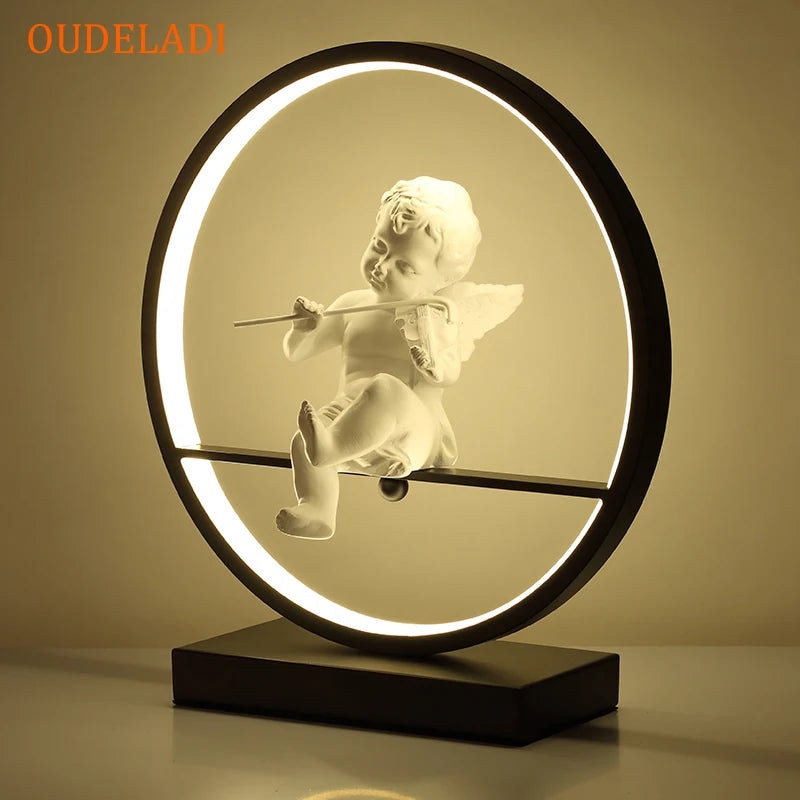 Romantic Angel Doll LED Table Lamp β Modern Home Accessories for Cozy Living Spaces