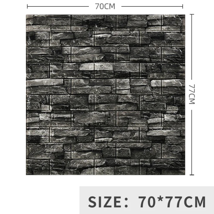 Transform Your Home with Realistic Brick Pattern Wall Stickers