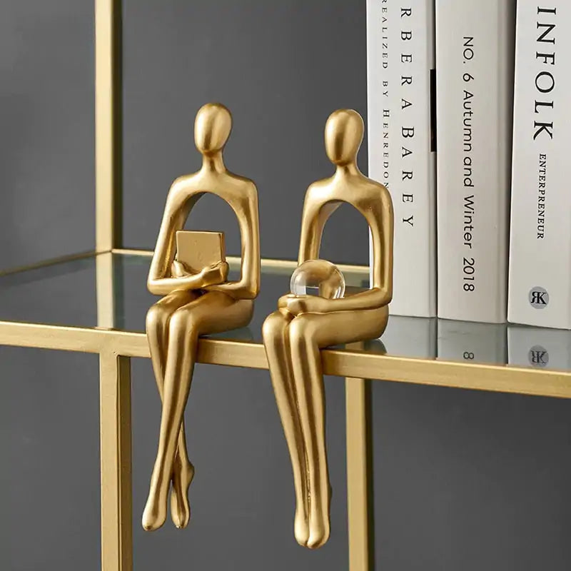 Enhance Your Space with Elegant Abstract Nordic Statues - Minimalist Home Decor