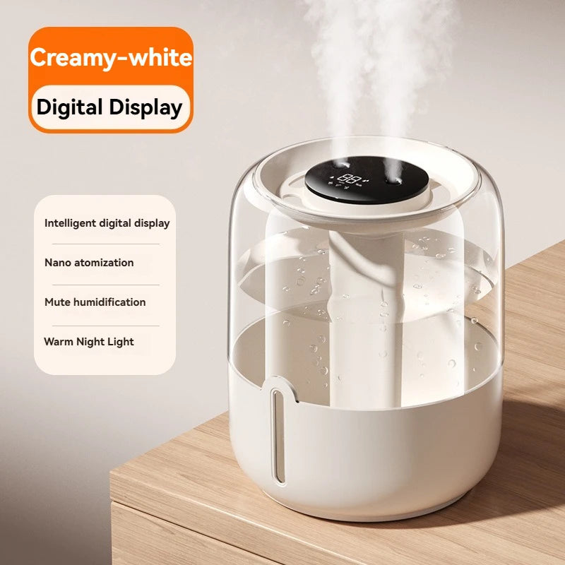 Xiaomi 6.8L Humidifier | Quiet USB Double Spray for Bedroom & Home Accessories - Perfect for Interior Design Accents