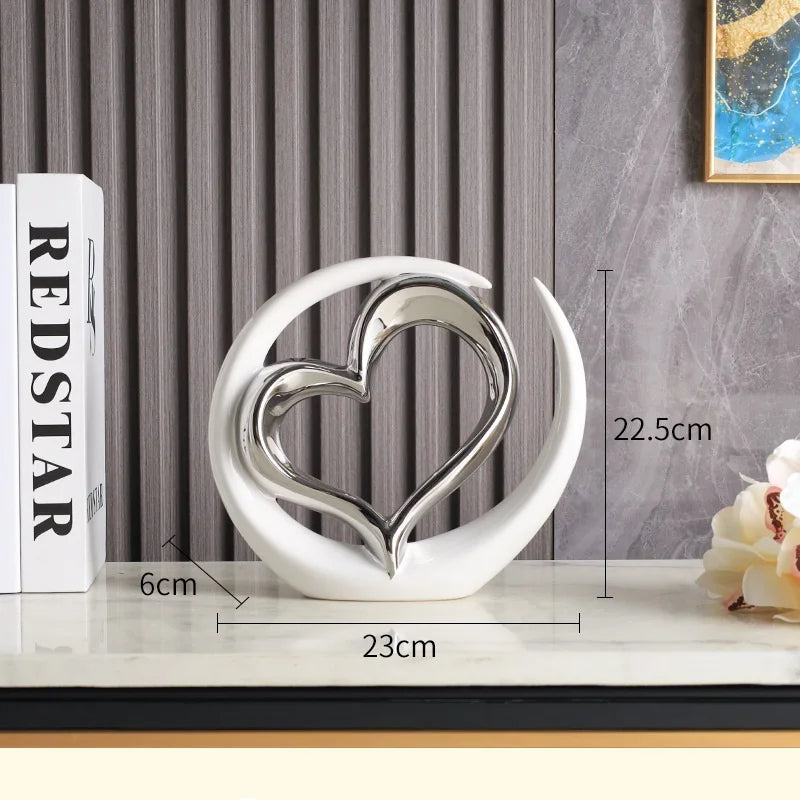 Modern Ceramic Love Decoration β Elegant Home Accessories for Stylish Living Spaces | Home Decor Sale