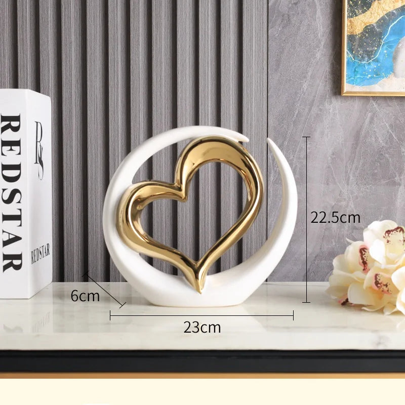 Modern Ceramic Love Decoration β Elegant Home Accessories for Stylish Living Spaces | Home Decor Sale