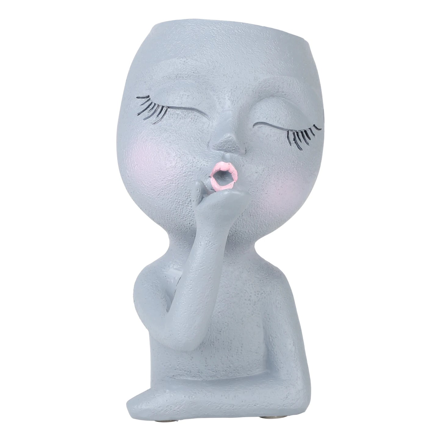 Girls Face Head Flower Planter β Unique Home Accessories for Elegant Interior Design Accents | Free Shipping Worldwide!
