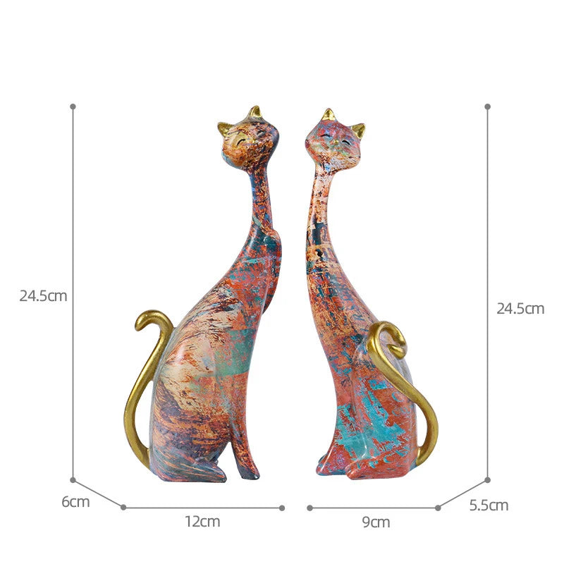 Nordic Graffiti Cat Sculpture – Unique Home Accessories for Modern Interior Design Accents | Free Shipping Worldwide!