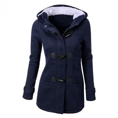 Wish Amazon New Hooded Classic Cotton Jacket Zipper Women's Top Coat Stylish Fashion Parkas In Various Colors