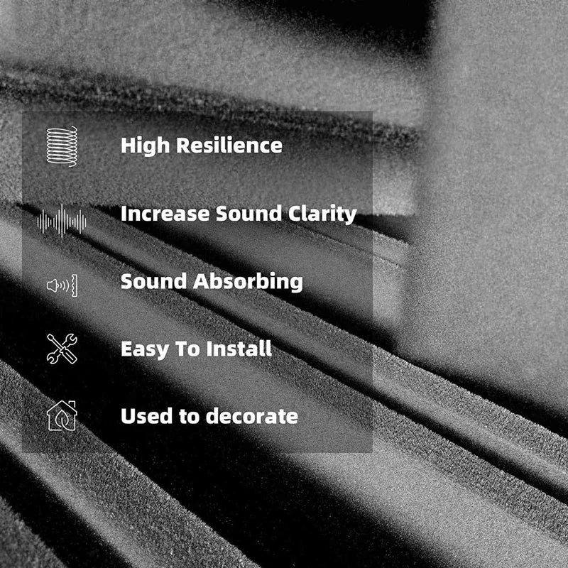 Decorative Acoustic Wall Panels - Effective Noise Reducing Solution for Homes, Studios, and Offices