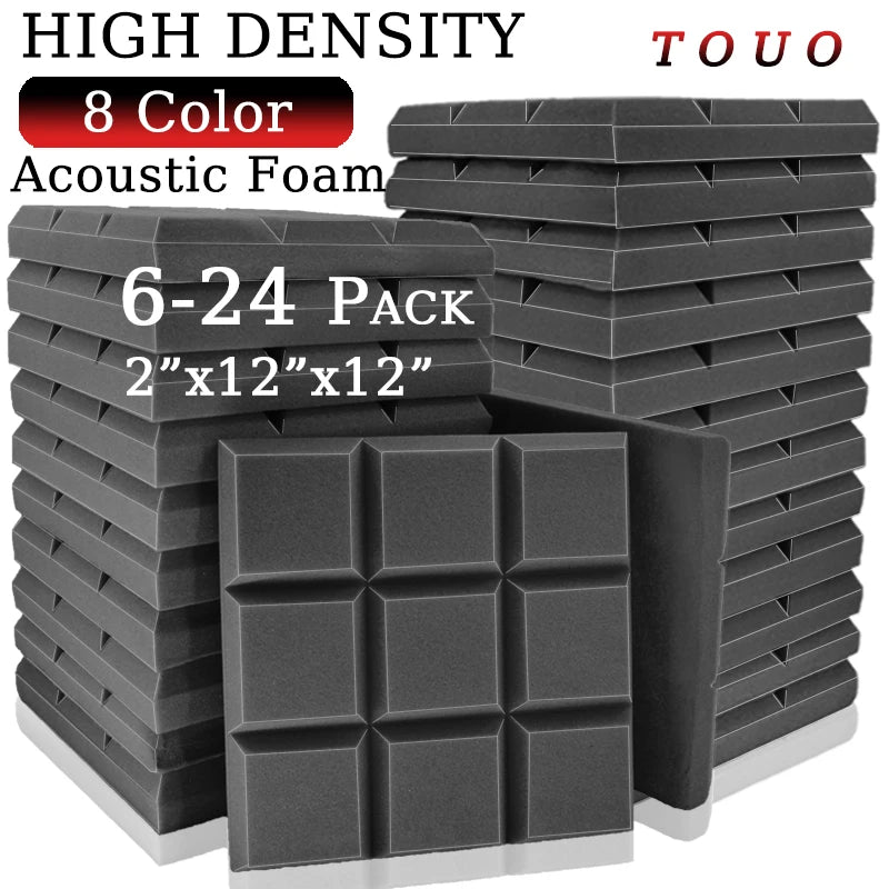 Decorative Acoustic Foam Panels for Soundproofing β Ideal Noise Reduction Solution for Home, Office, and Studio