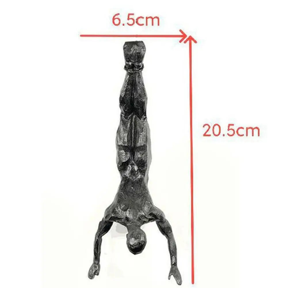 Transform Your Space with Athlete Rock Climbing Man Resin Wall Sculpture - Unique Home Decor