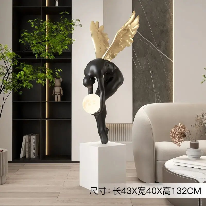 Elevate Your Space with the Abstract Angel Statue β A Modern Masterpiece for Timeless Elegance