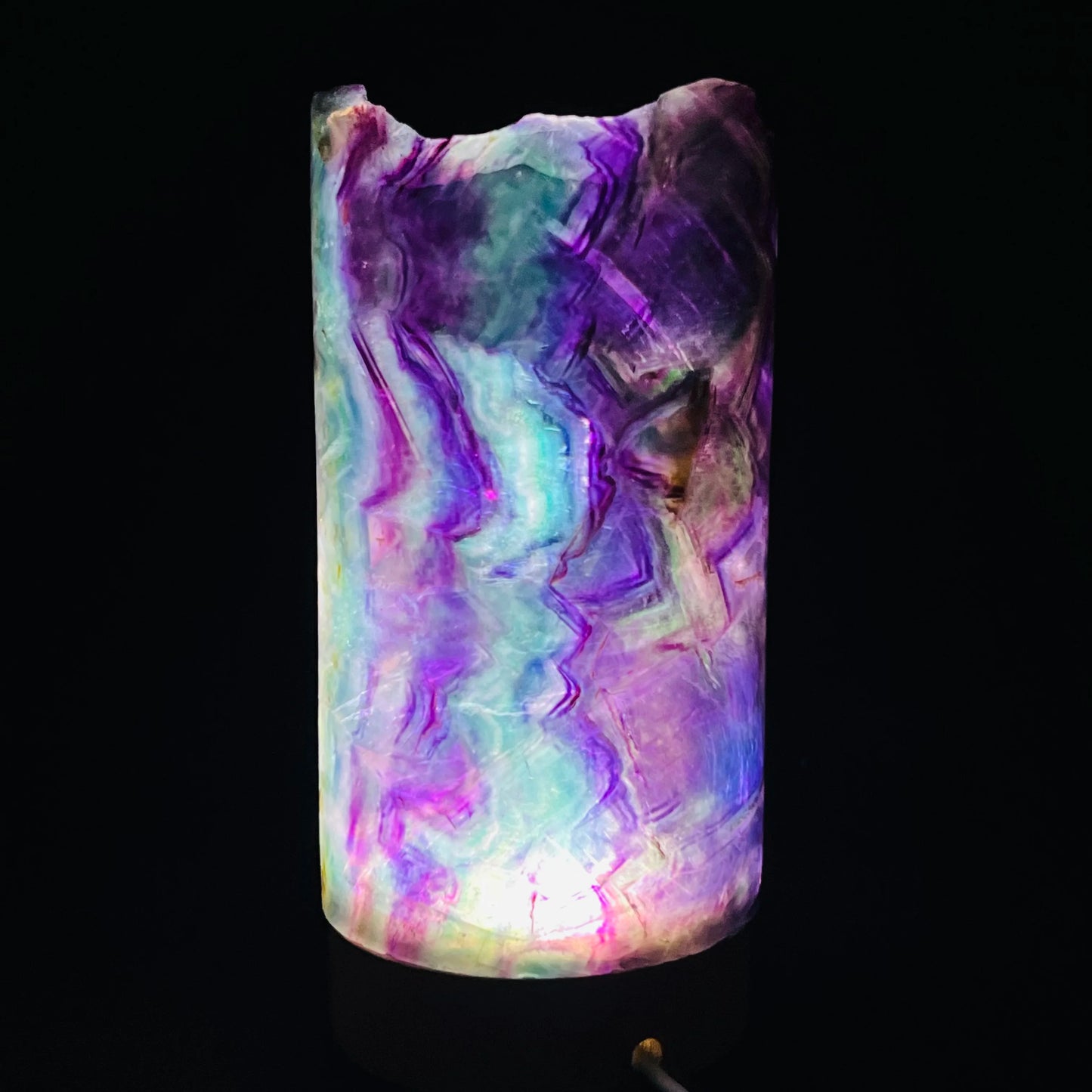 Natural Rainbow Fluorite Lamp for Sale | Home Decor Sale | Interior Design Accents | Modern Panel Art | Free Worldwide Shipping