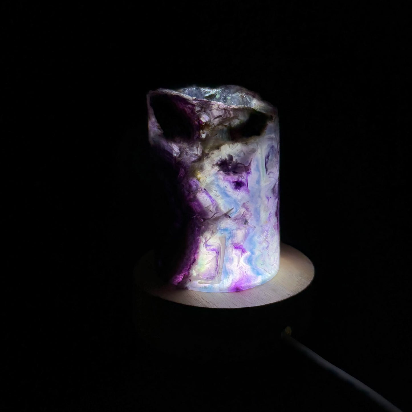 Natural Rainbow Fluorite Lamp for Sale | Home Decor Sale | Interior Design Accents | Modern Panel Art | Free Worldwide Shipping