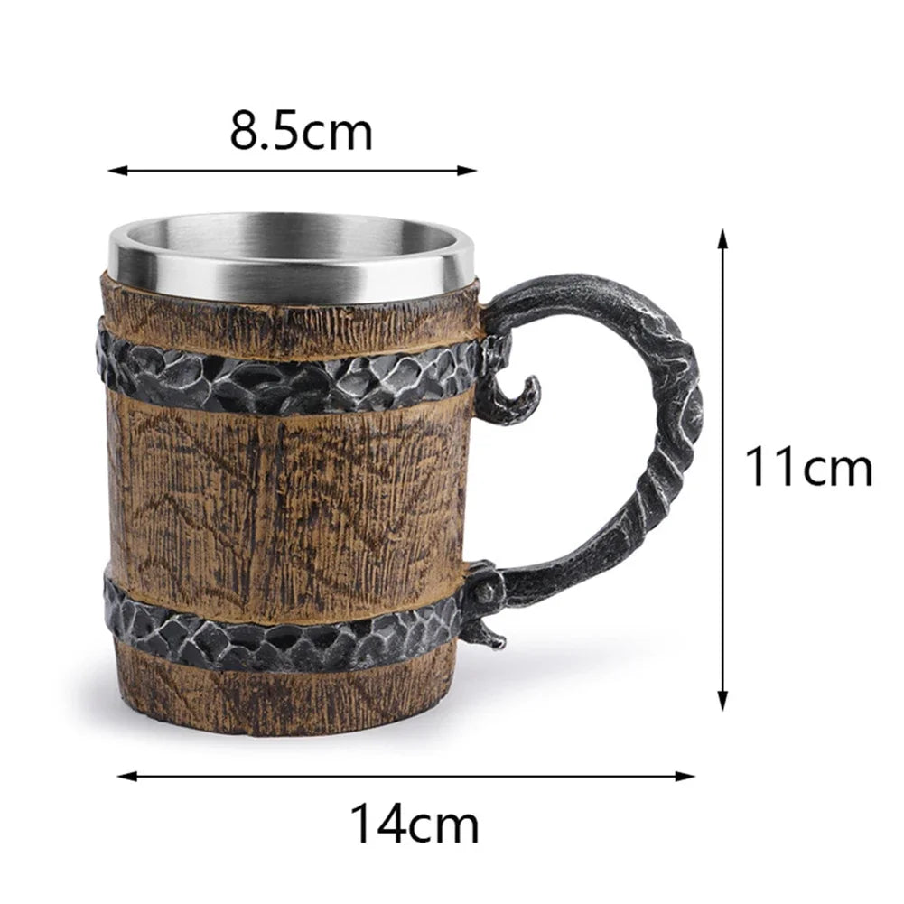 Viking Style Insulated Beer Mug – Unique Home Accessories for Hot and Cold Drinks