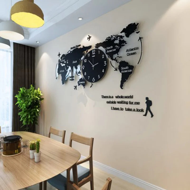 Modern Acrylic 3D DIY Wall Clock – The Perfect Home Accessory for Living Room Elegance