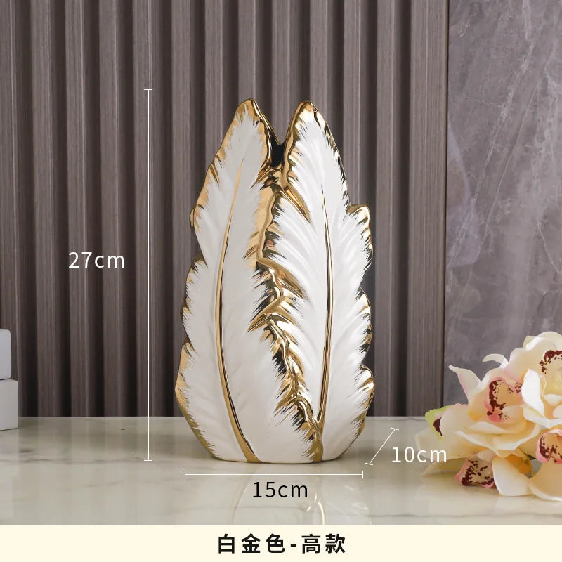 Nordic Light Luxury Gold Ceramic Vases for Elegant Home Decor | Up to 70% OFF + Free Shipping Worldwide!