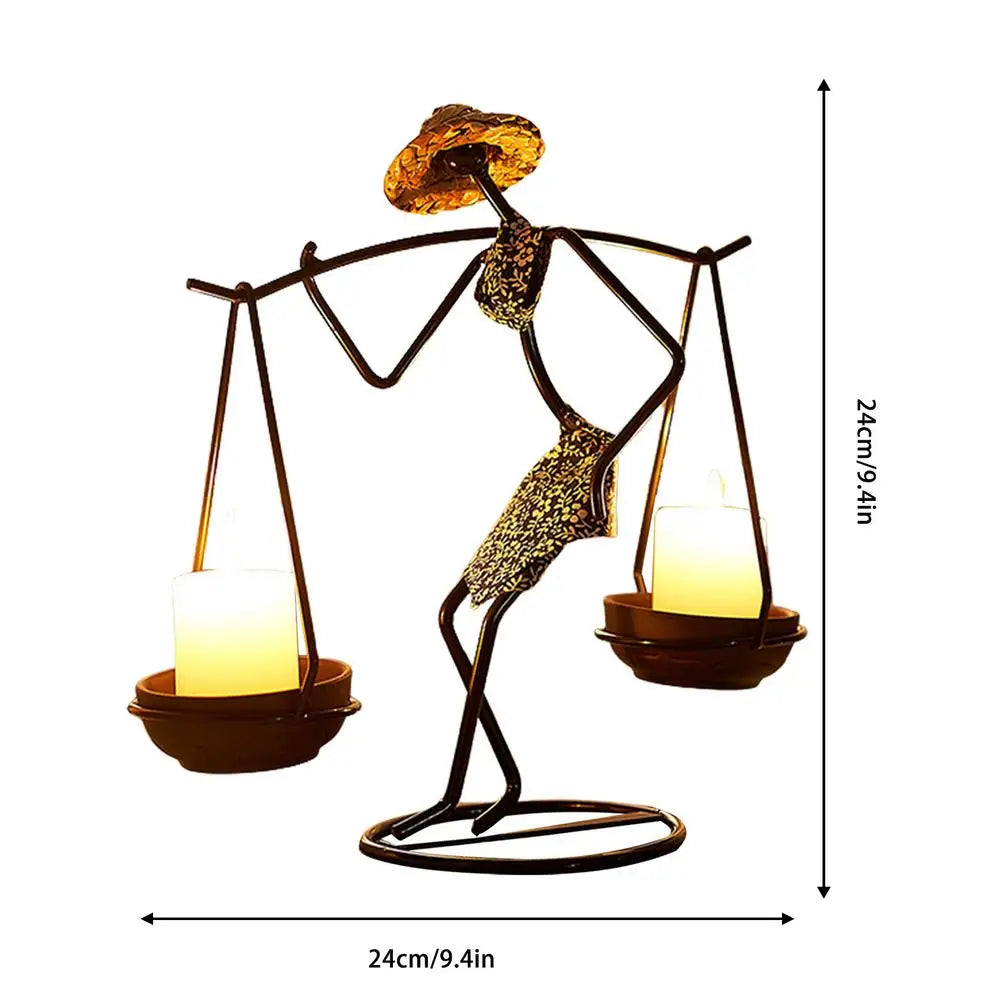 Transform Your Home with Unique Creative Iron Candle Holder - Perfect Home Decor for Sale | Free Shipping Worldwide!