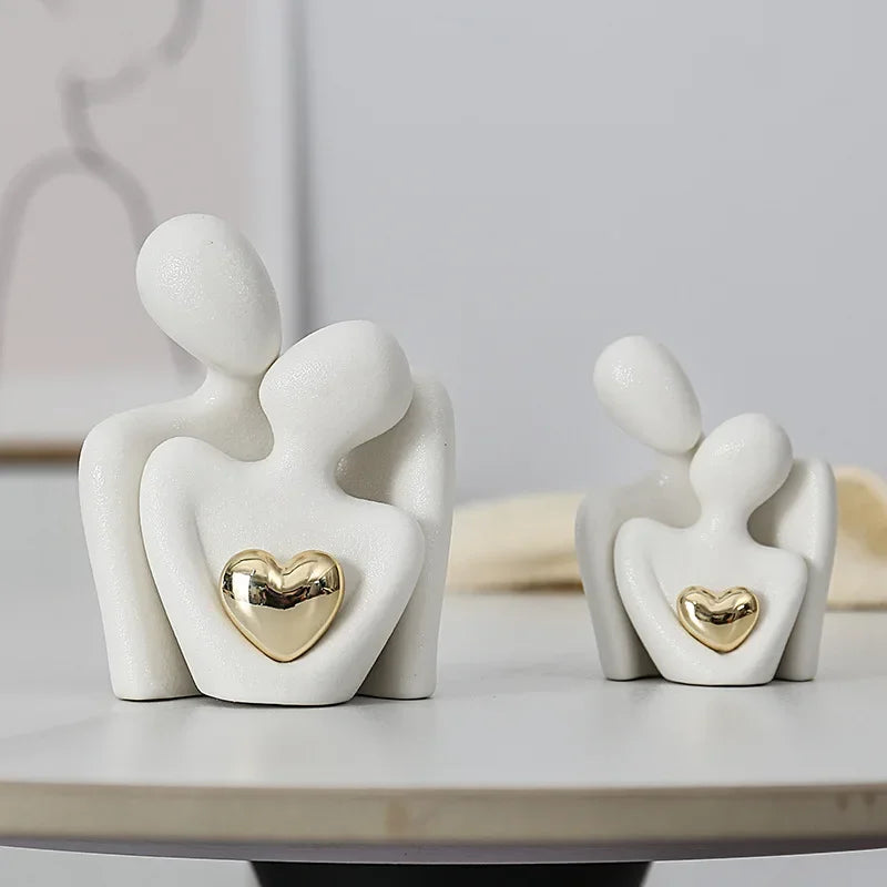 Nordic Abstract Couple Statue β Elegant Home Accessories for Modern Interior Design Accents | Free Worldwide Shipping!