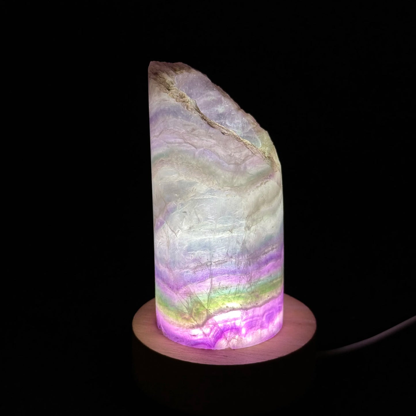 Natural Rainbow Fluorite Lamp for Sale | Home Decor Sale | Interior Design Accents | Modern Panel Art | Free Worldwide Shipping