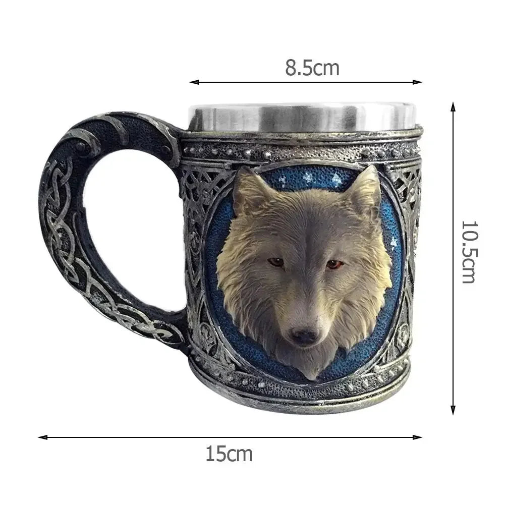Viking Style Insulated Beer Mug – Unique Home Accessories for Hot and Cold Drinks