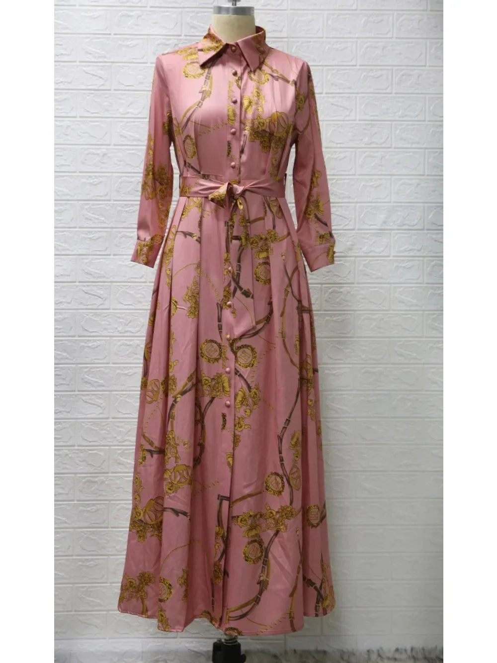Muslim Abaya Dress Women Ramadan Print Shirt Dresses Autumn Turkey Islamic Vestidos Elegant India Moroccan Kaftan Arab 2025