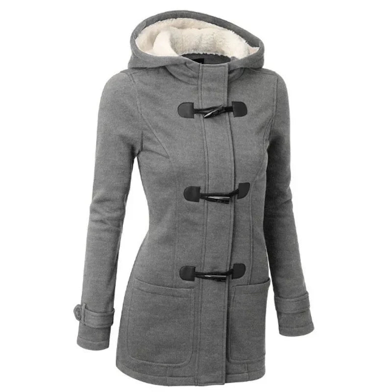 Wish Amazon New Hooded Classic Cotton Jacket Zipper Women's Top Coat Stylish Fashion Parkas In Various Colors