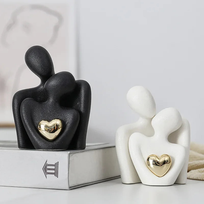 Nordic Abstract Couple Statue β Elegant Home Accessories for Modern Interior Design Accents | Free Worldwide Shipping!