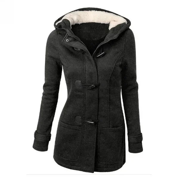 Wish Amazon New Hooded Classic Cotton Jacket Zipper Women's Top Coat Stylish Fashion Parkas In Various Colors