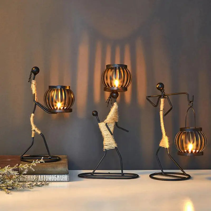 Transform Your Home with Unique Creative Iron Candle Holder - Perfect Home Decor for Sale | Free Shipping Worldwide!