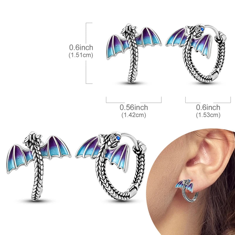 925 Sterling Silver Hoops Earrings Hypoallergenic Hoops Earrings With Zirconia Fashion High Quality Jewelry for Women Girls
