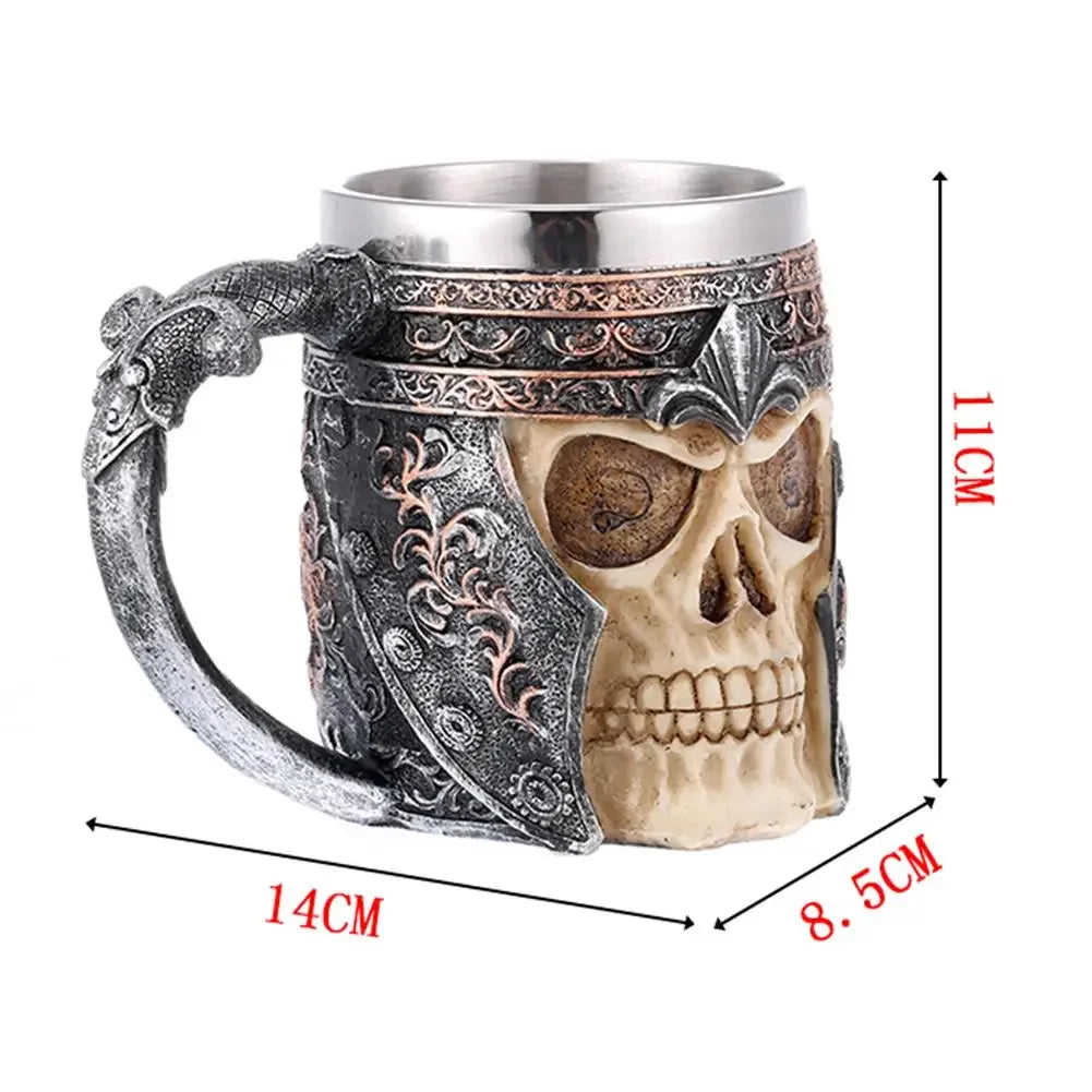 Viking Style Insulated Beer Mug – Unique Home Accessories for Hot and Cold Drinks