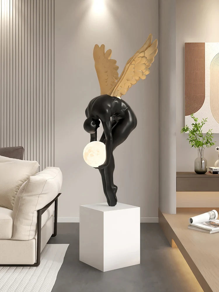 Elevate Your Space with the Abstract Angel Statue β A Modern Masterpiece for Timeless Elegance
