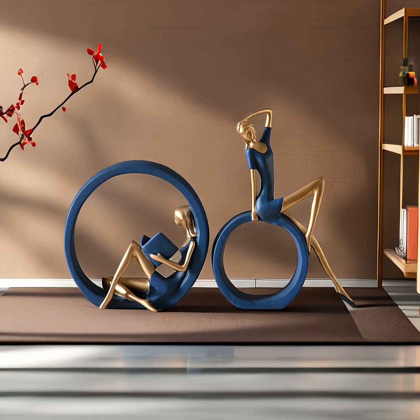 Best Home Accessories Sale β Modern Resin Yoga Reading Girl Sculpture for Elegant Home Decor β Home Art & Interior Design Accents