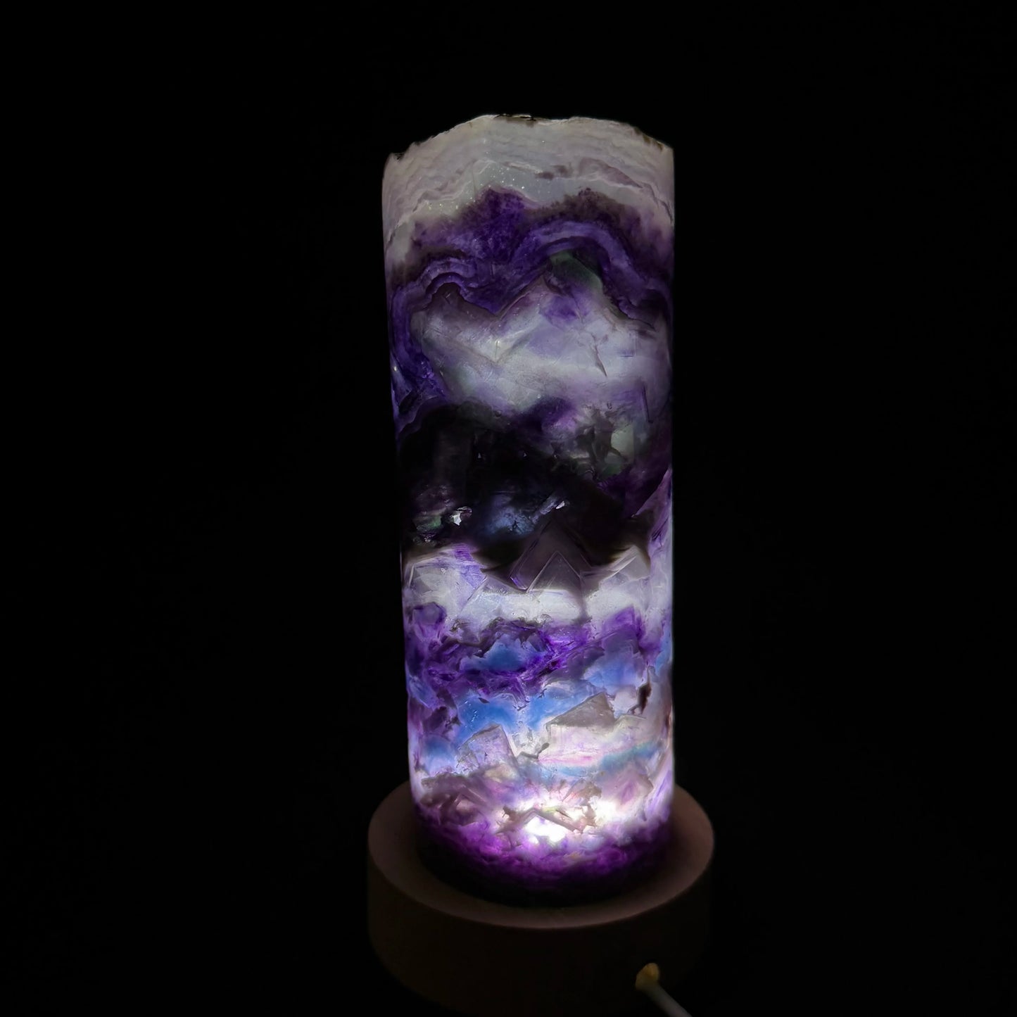 Natural Rainbow Fluorite Lamp for Sale | Home Decor Sale | Interior Design Accents | Modern Panel Art | Free Worldwide Shipping