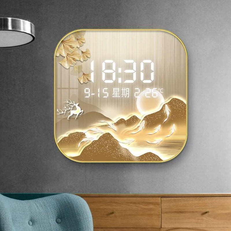 Stylish Digital Wall Clock β The Perfect Blend of Functionality & Elegance for Your Home