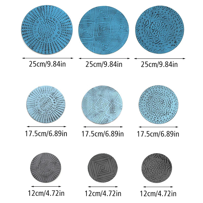 Mediterranean Style Multi-Panel Metal Wall Art – Elevate Your Home Decor with Irregular Disc Design