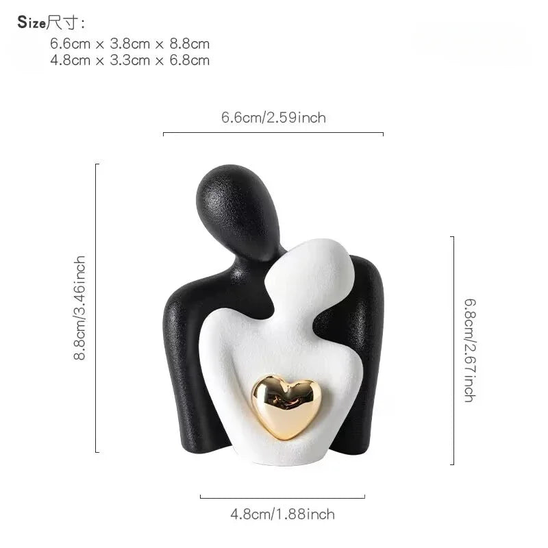 Nordic Abstract Couple Statue β Elegant Home Accessories for Modern Interior Design Accents | Free Worldwide Shipping!
