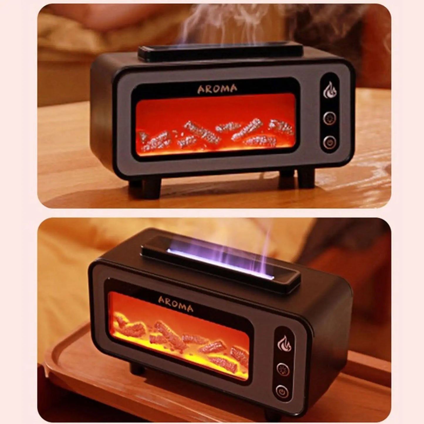 Colourful Flame Aromatherapy Diffuser: Stylish Home Accessories for Interior Design Accents