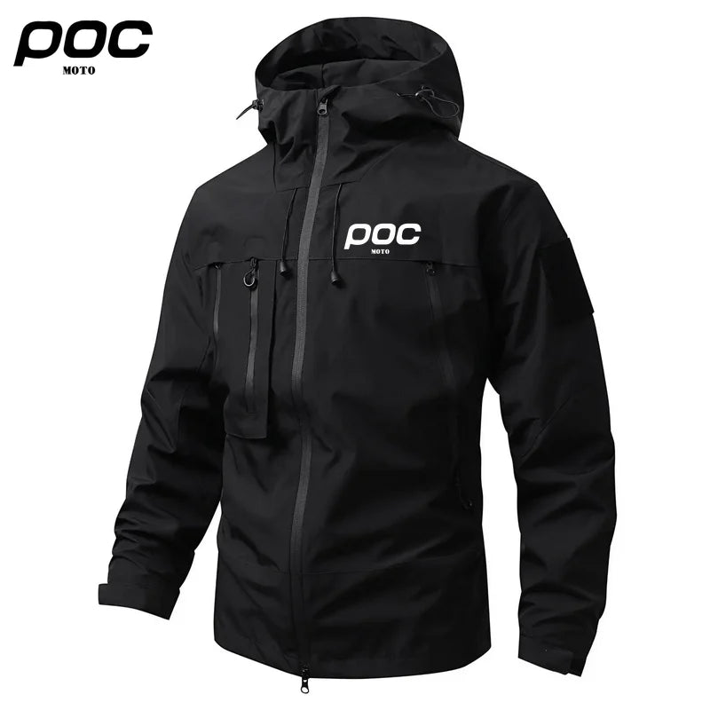 2025 MOTO POC Hiking Jacket Male Motocross Clothing Mountain Bike Waterproof Coat Bicycle Outerwear Chaqueta Cortavientos Hombre