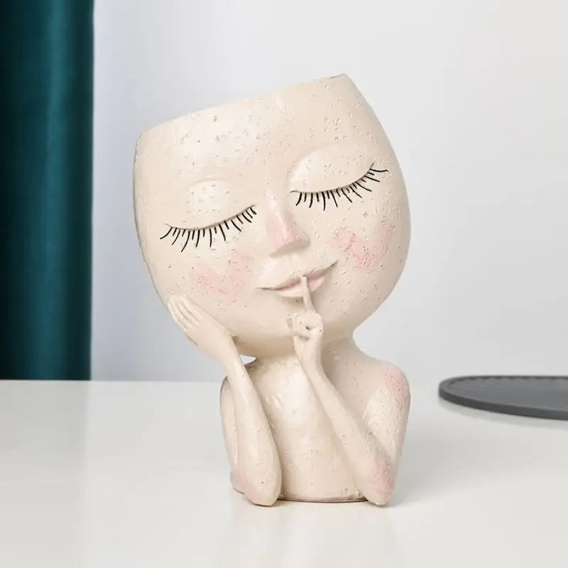 Creative Girl Face Vase | Modern Home Accessories | Home Decor Sale โ Free Shipping Worldwide