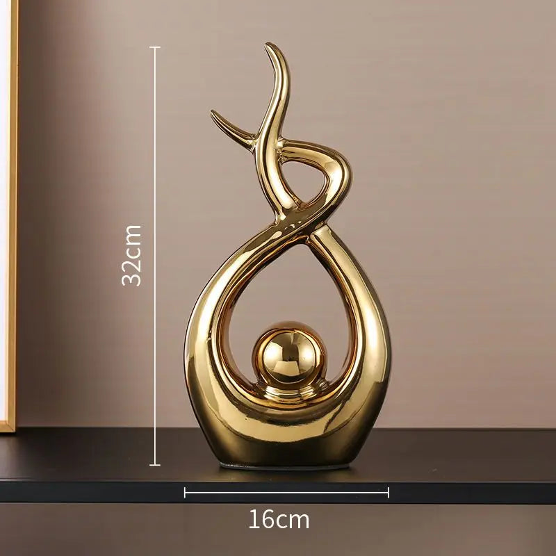 Modern European Ceramic Lover Figurines β Elegant Home Accessories for Artful Living