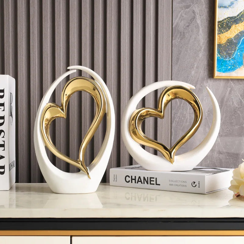 Modern Ceramic Love Decoration β Elegant Home Accessories for Stylish Living Spaces | Home Decor Sale