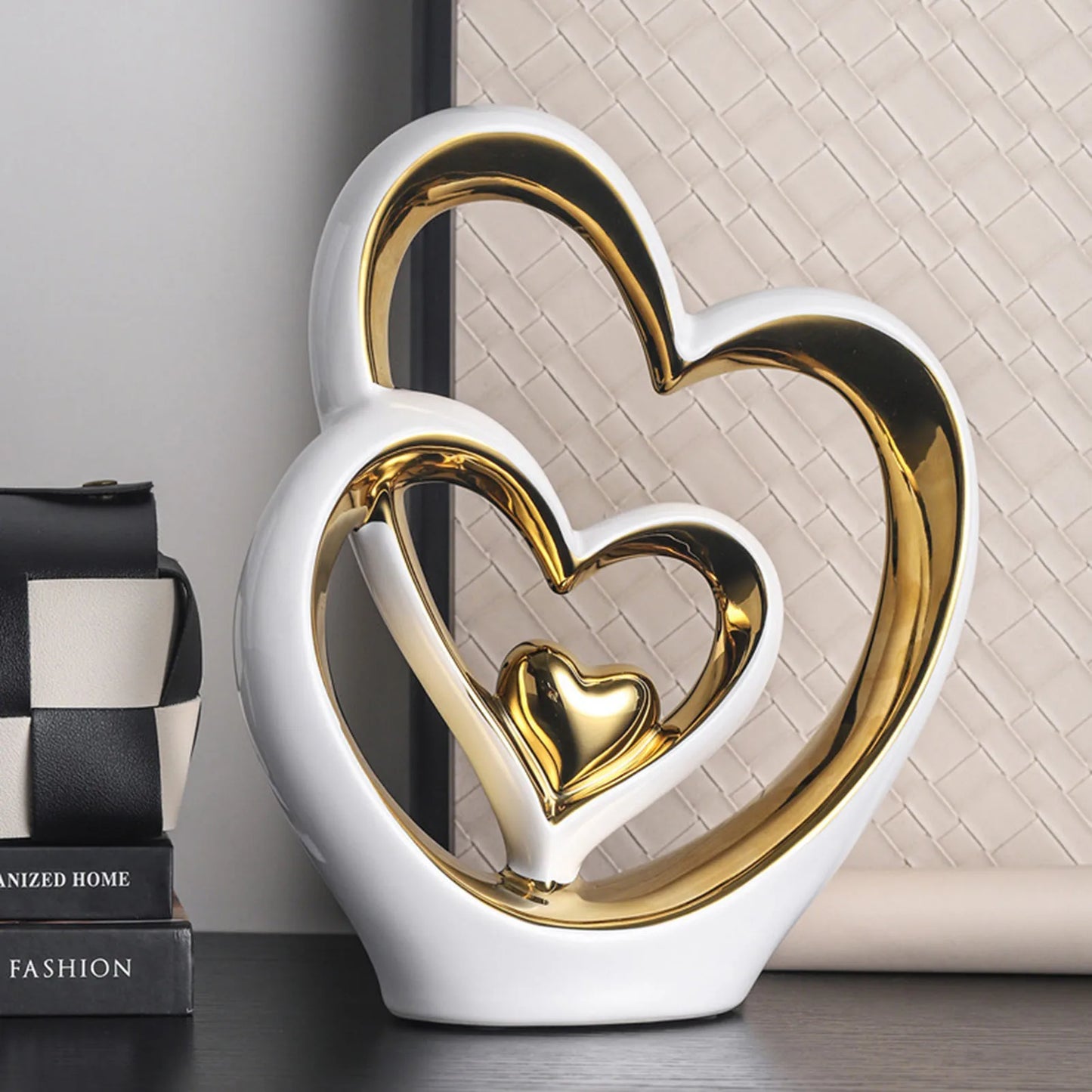 Home Accessories Sale | Elegant Ceramic Heart Ornament for Interior Design | Free Shipping Worldwide
