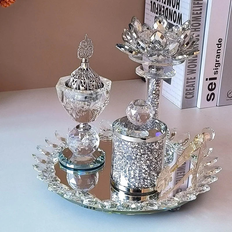 Bright Diamond Lotus Aromatherapy Burner Set | Elegant Home Accessories | Home Decor Sale β Free Shipping Worldwide