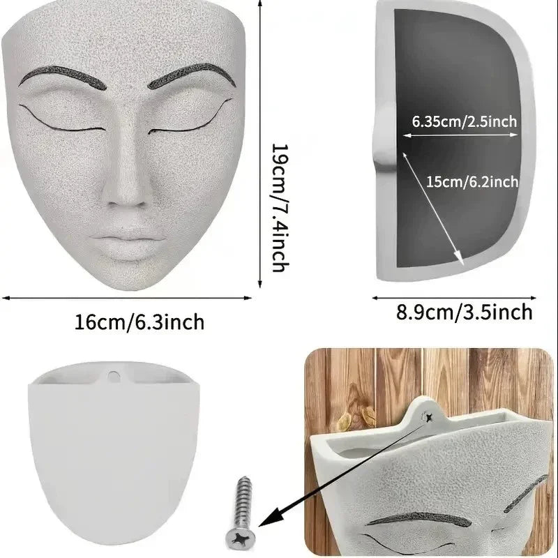 Home Decor Sale Wall Mounted Flower Pot | Home Accessories for Interior Design Accents | Panel Art Planter